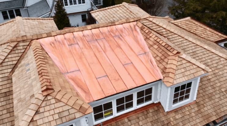 Weston CT Cedar Roof Installation